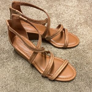 Lucky Brand Brown Strappy Women's Sandals